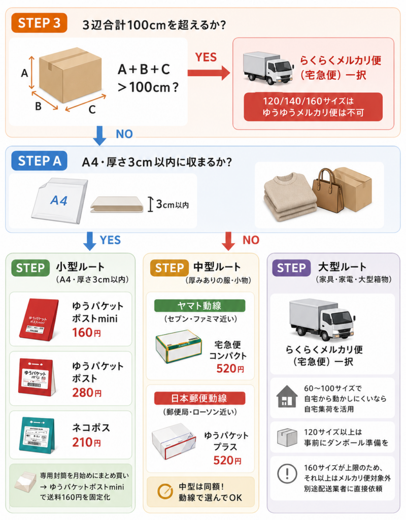 2026年版】らくらくメルカリ便とゆうゆうメルカリ便の違い完全比較